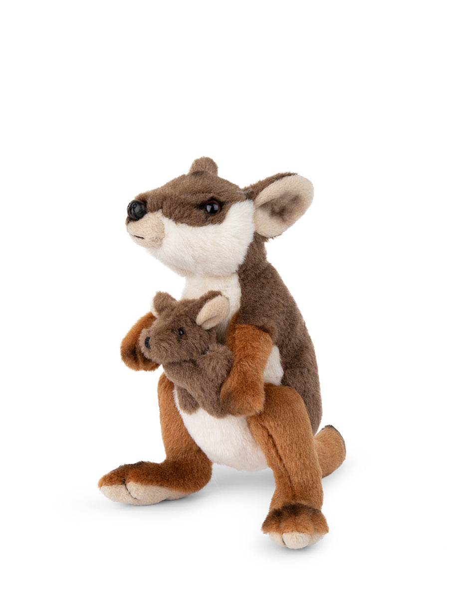 WWF Wallaby with Joey - 19 cm