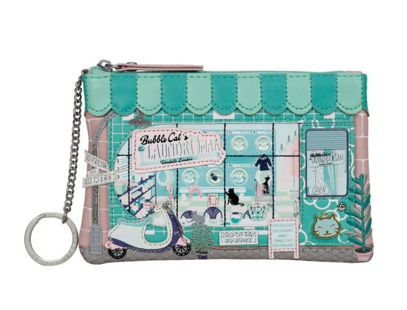 Vendula London Bubble Cats Key Coin Purse