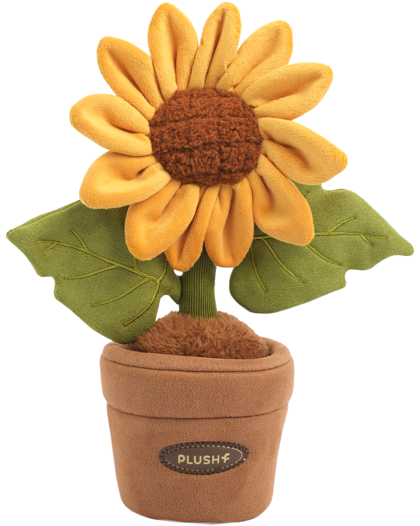 Plushwoods Sunflower Plant Plush with pot 25cm
