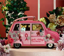 Load image into Gallery viewer, Vendula X Pink Ribbon Foundation - London Cats &amp; Corgis Floral Pink Taxi
