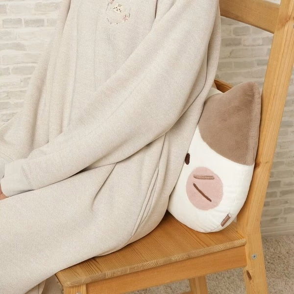 Hapins Blushing Lucky Cat Calio Cat Cushion