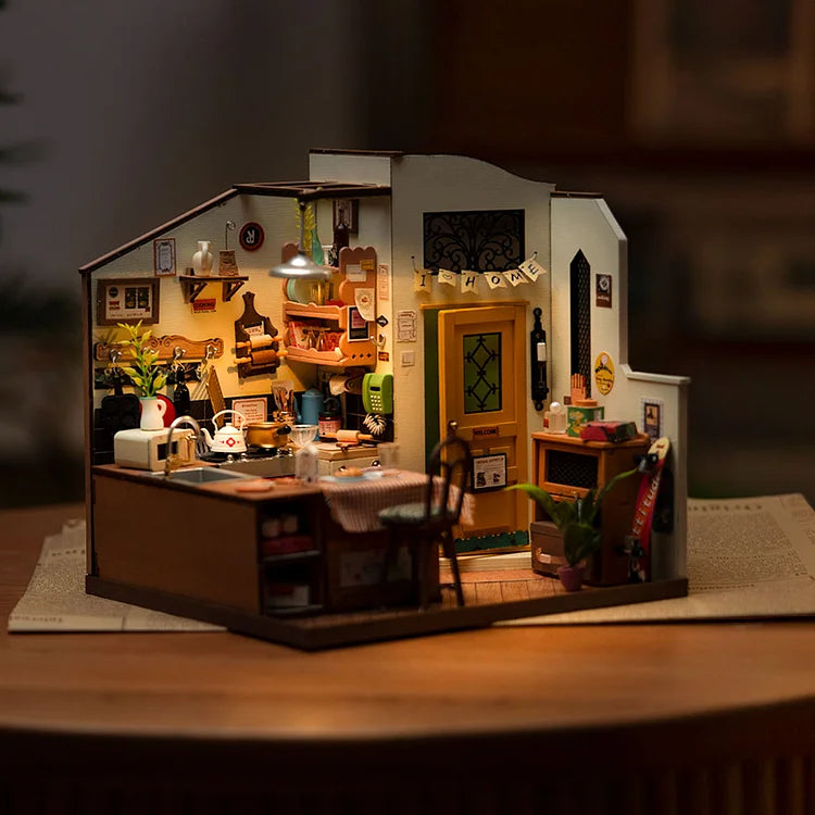 Robotime DIY Mini House Homey/Cozy Kitchen