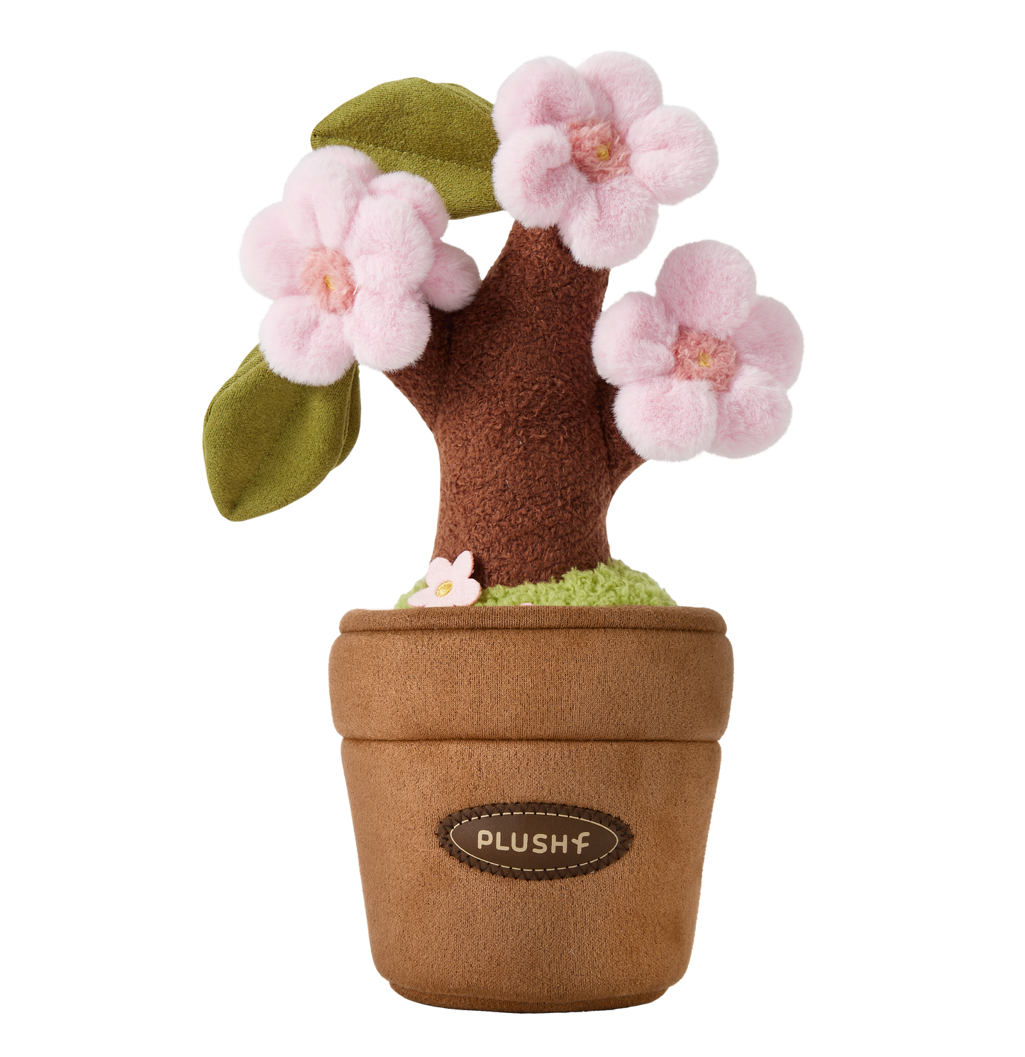 PlushWoods Peach Tree Plant Plush With Pot 25cm
