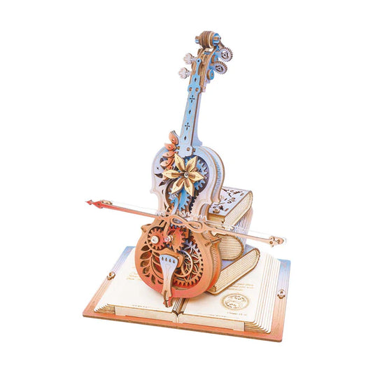 Robotime ROKR Symphony of Gorgeous Dreams Mechanical Music Box 3D Wooden Puzzle AMK63M