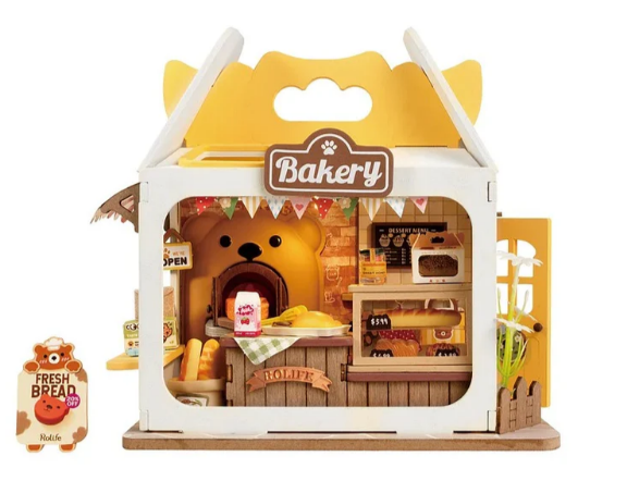 Robotime DIY Mini House Teddy's Breadbox