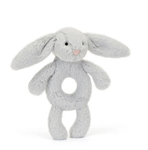 Load image into Gallery viewer, Jellycat Bashful Silver Bunny Ring Rattle
