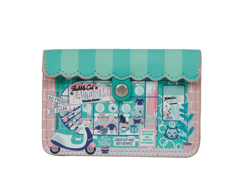 Vendula London-Bubble Cats Accordian Card Wallet