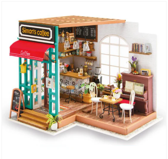 Robotime DIY Mini House Simon's Coffee