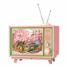 Load image into Gallery viewer, Robotime Rolife Sakura Dreamy Tour DIY Music Box 3D Wooden Puzzle AMT02
