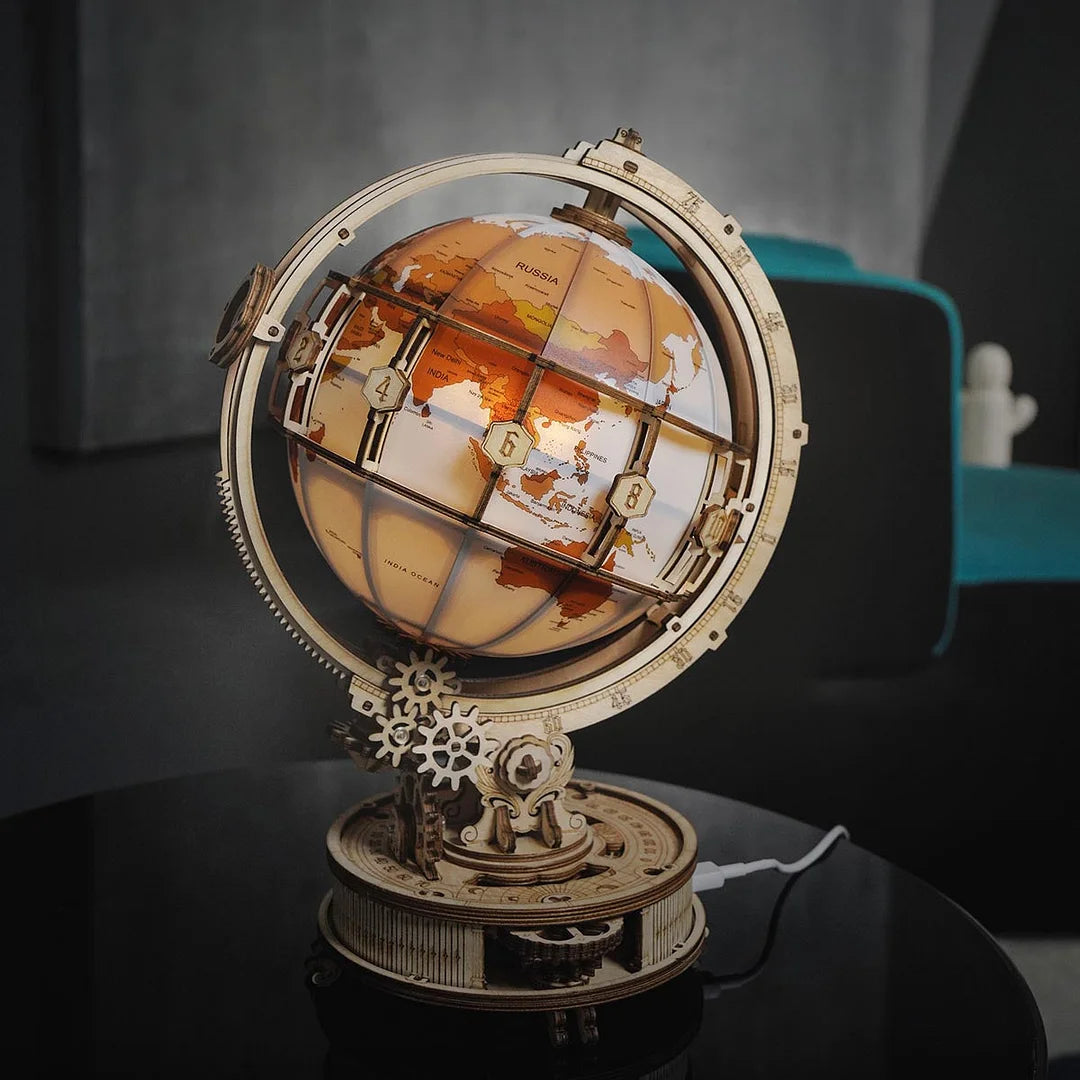 Robotime ROKR 3D Wooden Puzzle Luminous Globe