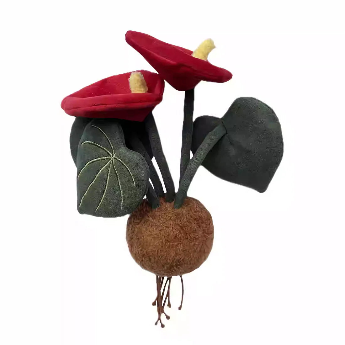 PlushWoods Anthurium Plant Plush With Pot 20cm