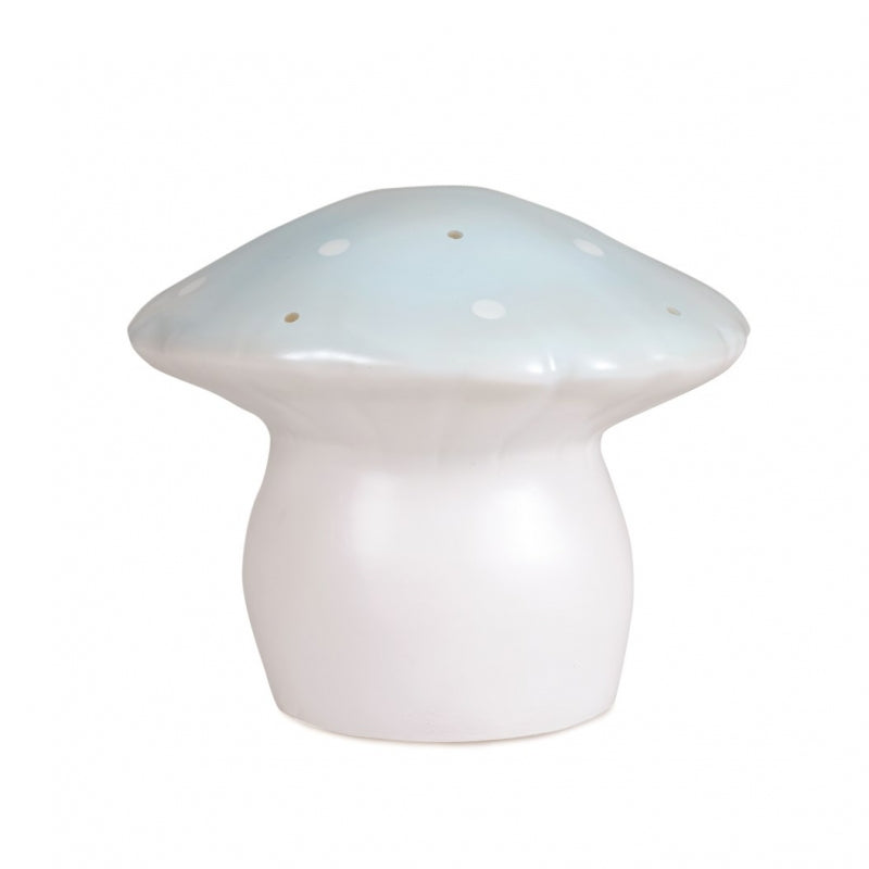 Knox & Floyd Heico Lamp – Medium Mushroom Light Blue