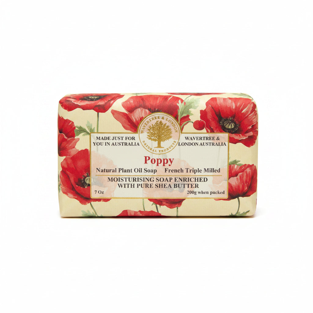 Wavertree & London Poppy Soap Bar 200g