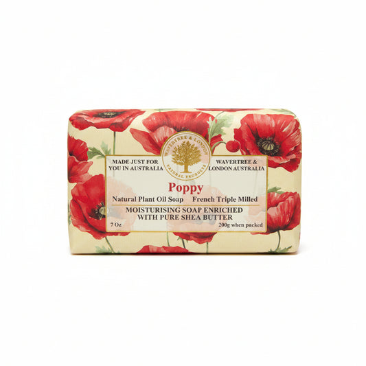 Wavertree & London Poppy Soap Bar 200g