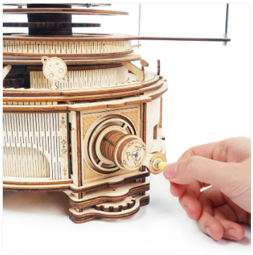 Robotime 3D DIY Wooden Puzzle Mechanical Orrery