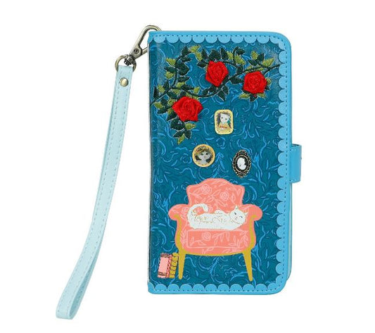 Vendula Vintage Rose  Universal Flip Phone Wallet