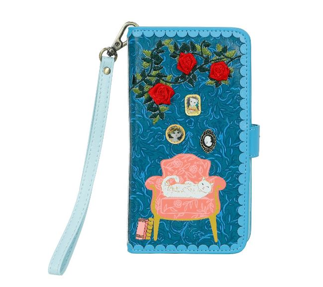 Vendula Vintage Rose  Universal Flip Phone Wallet