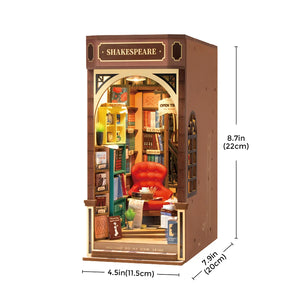 Robotime DIY Bookends Kit Bookstore