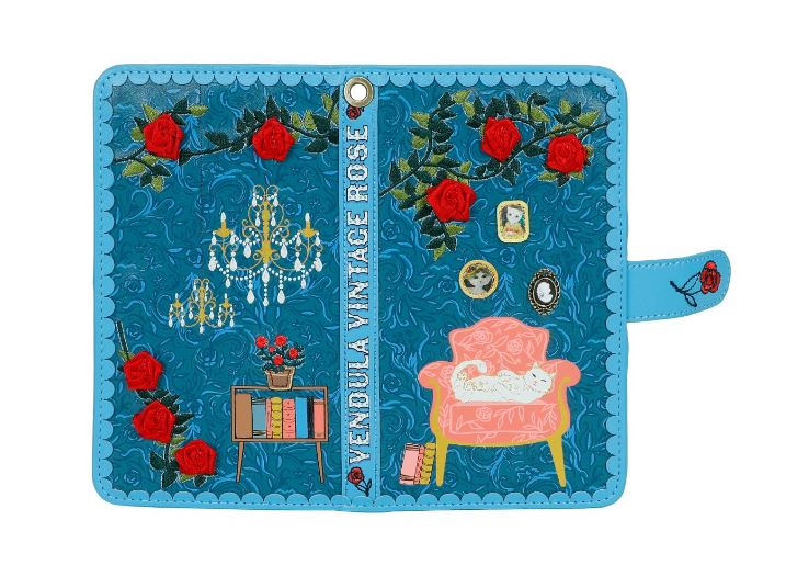 Vendula Vintage Rose  Universal Flip Phone Wallet