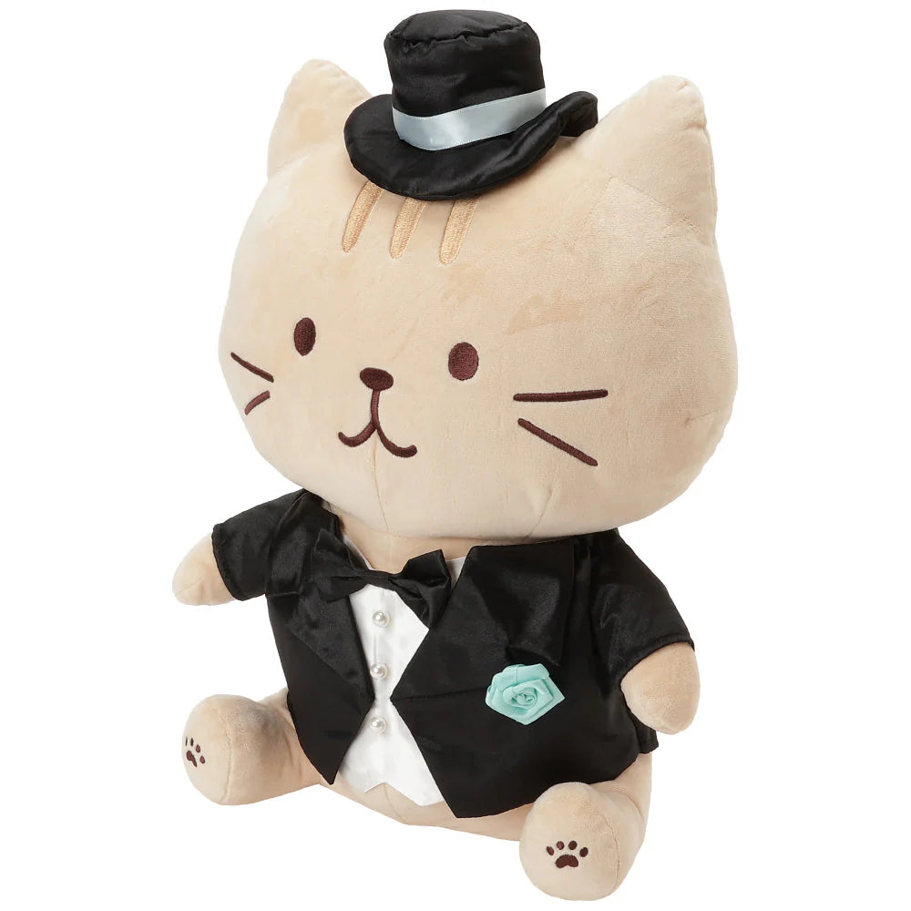 Hapins Happy Wedding Plush Large Ginger Cat