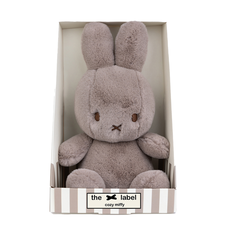Miffy & Friends Cozy Miffy in Giftbox Taupe 23cm