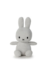 Load image into Gallery viewer, Miffy &amp; Friends Miffy (ECO) Corduroy Soft Grey 23cm
