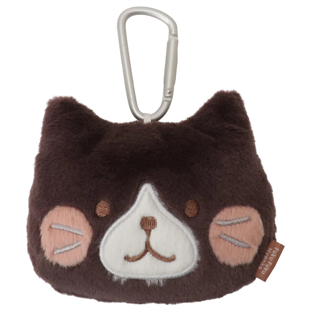 Hapins Blushing Lucky Coin Purse Tuxedo Cat