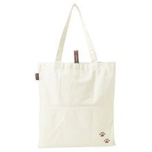 Load image into Gallery viewer, Hapins Canvas Tote White Bag Calico Cat
