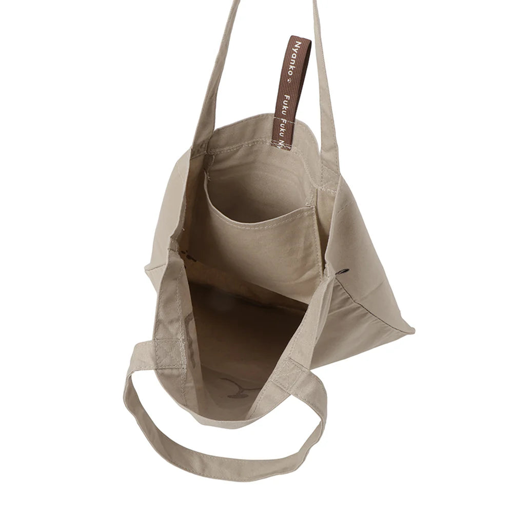 Hapins Canvas Tote Gray Bag Ragdoll Cat