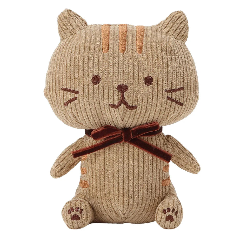 Hapins Corduroy Plush Ginger Cat