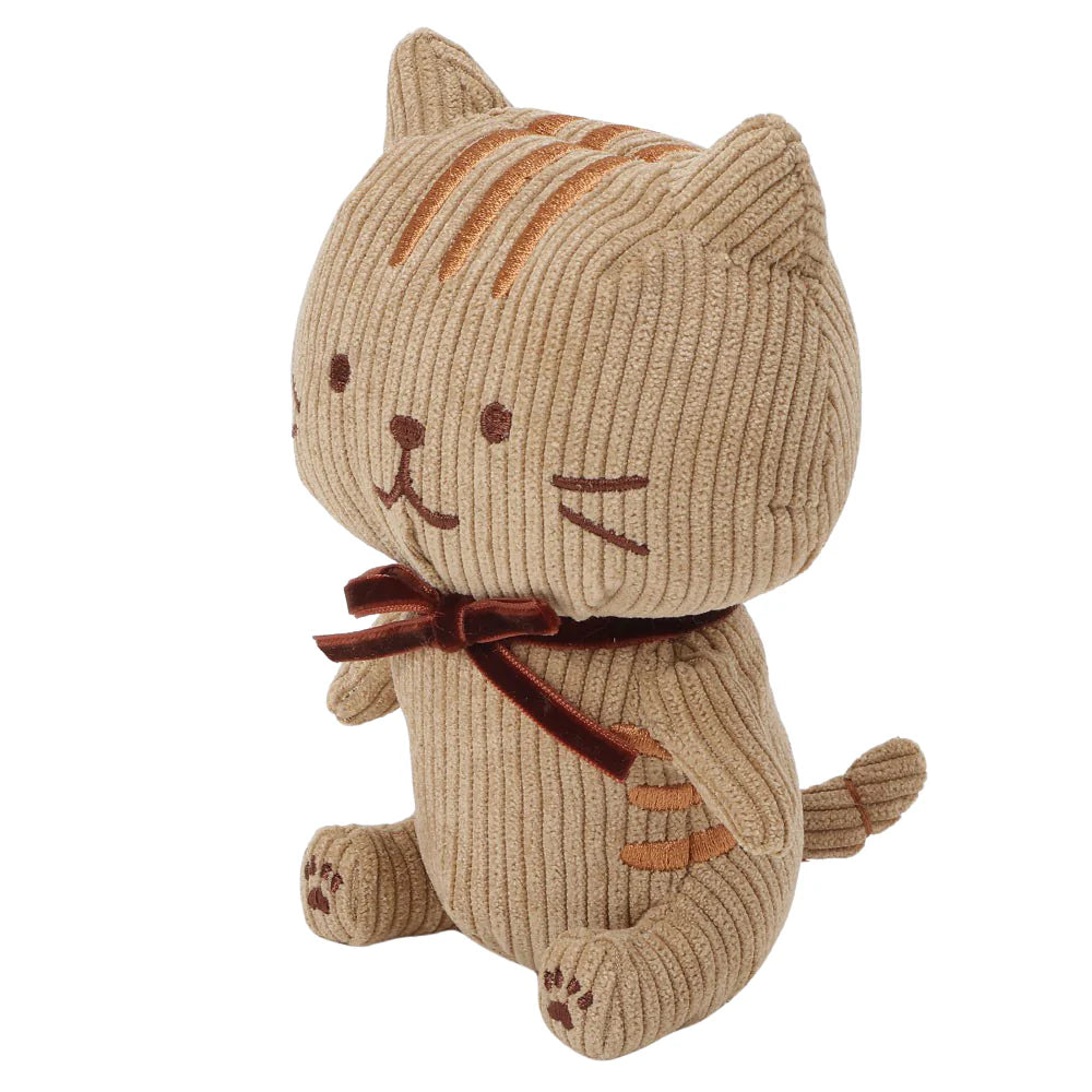 Hapins Corduroy Plush Ginger Cat