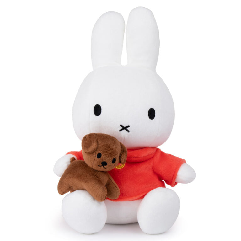 Miffy & Friends Miffy with Snuffy sitting 33cm
