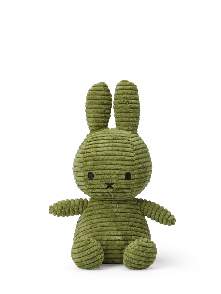 MIFFY & FRIENDS Miffy Sitting Corduroy Olive Green (23cm)