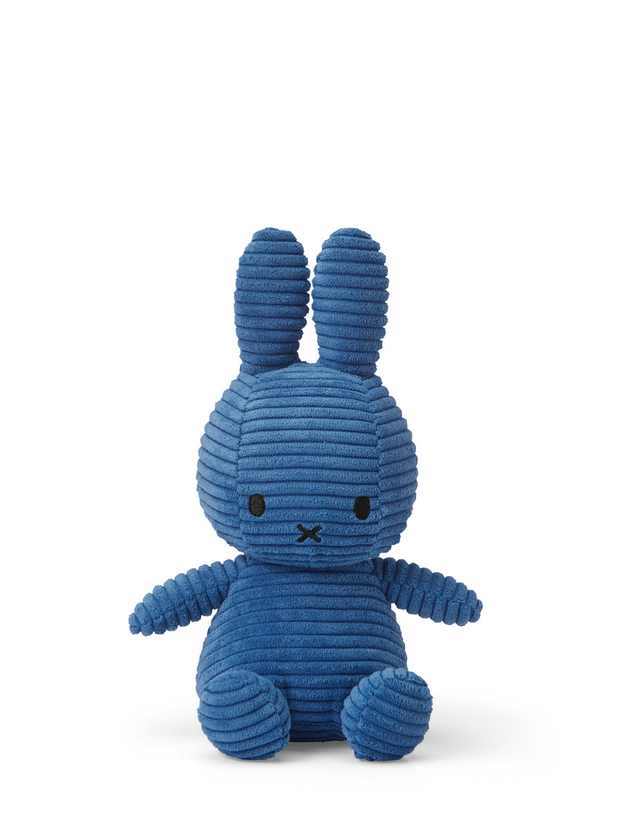 MIFFY & FRIENDS Miffy Sitting Corduroy Kobalt Blue (23cm)