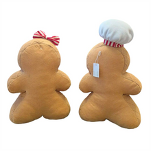 Load image into Gallery viewer, Fabric Boy &amp; Girl Gingerbread Décor 23x10x37cm
