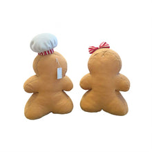 Load image into Gallery viewer, Fabric Boy &amp; Girl Gingerbread Décor 18x6x30cm
