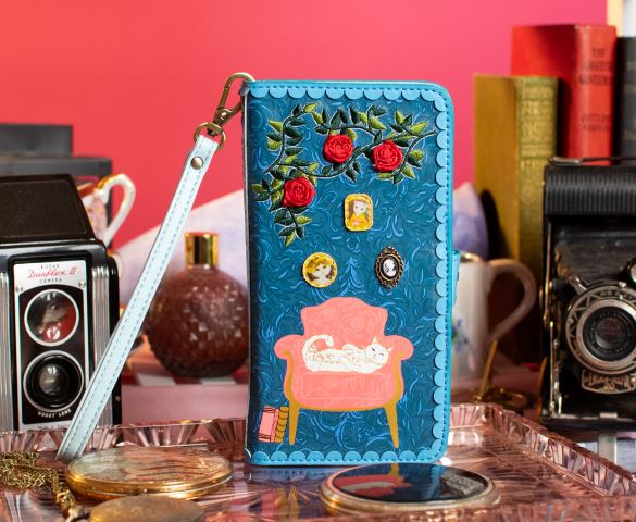 Vendula Vintage Rose  Universal Flip Phone Wallet