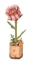 Load image into Gallery viewer, Robotime Rowood Bloom Pink Rose
