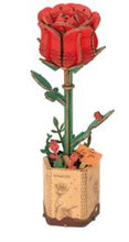 Load image into Gallery viewer, Robotime Rowood Bloom Red Rose
