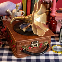Load image into Gallery viewer, Vendula Vintage Rose Gramophone Case Bag
