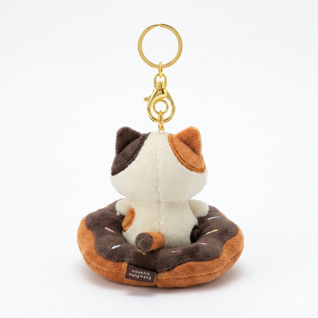 FFN Sweet Dessert Series Cupcake Pendants- Calico Cat