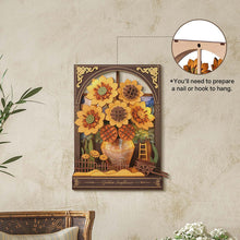 Load image into Gallery viewer, Robotime Rowood Golden Sunflower Wall Art 3D Wooden Puzzle TH002
