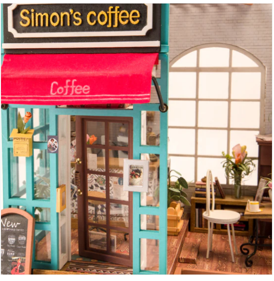 Robotime DIY Mini House Simon's Coffee