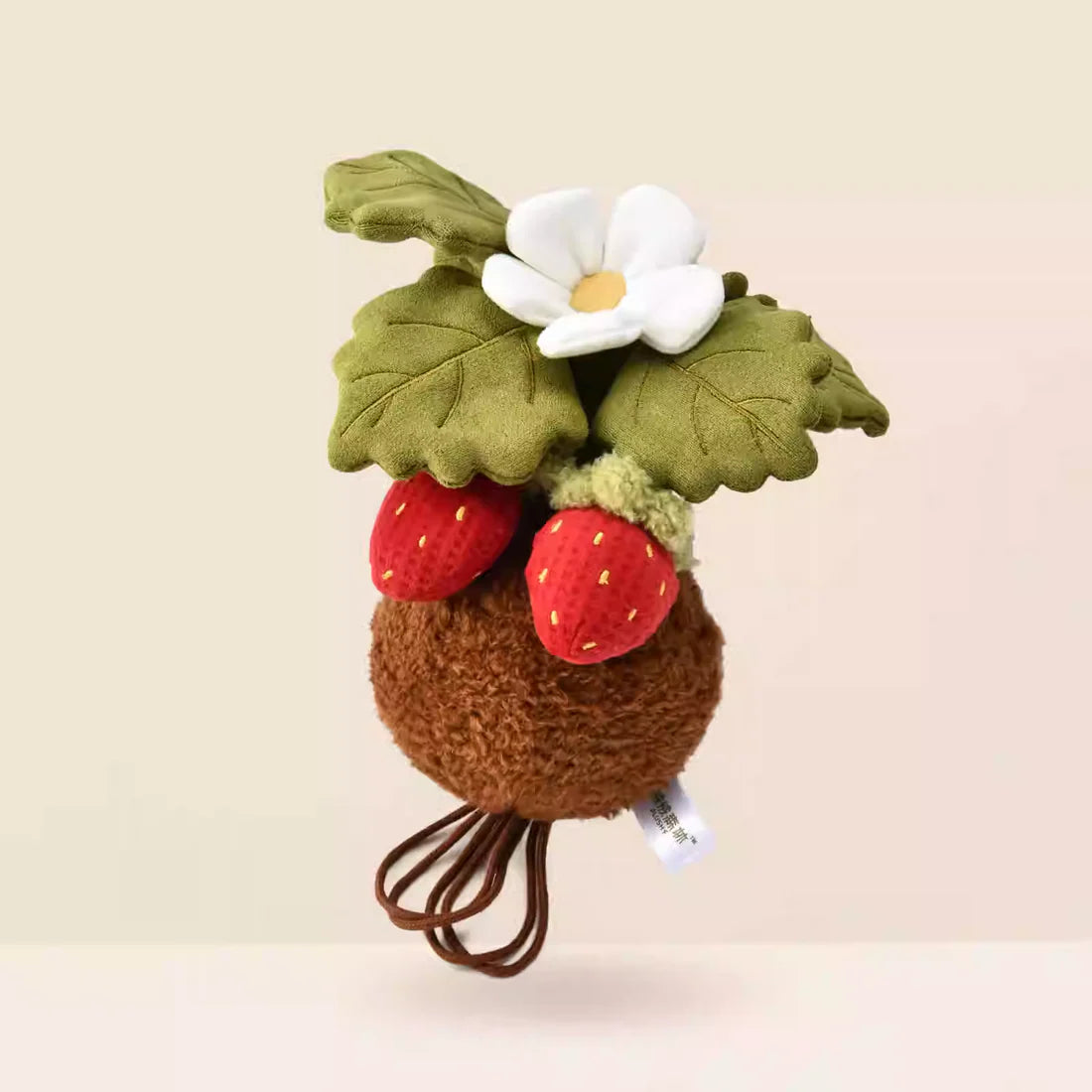 PlushWoods Strawberry Plant Plush With Pot 20cm