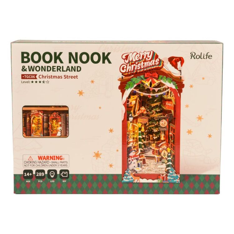 Robotime Rolife DIY Book Nook Christmas Street TGC06