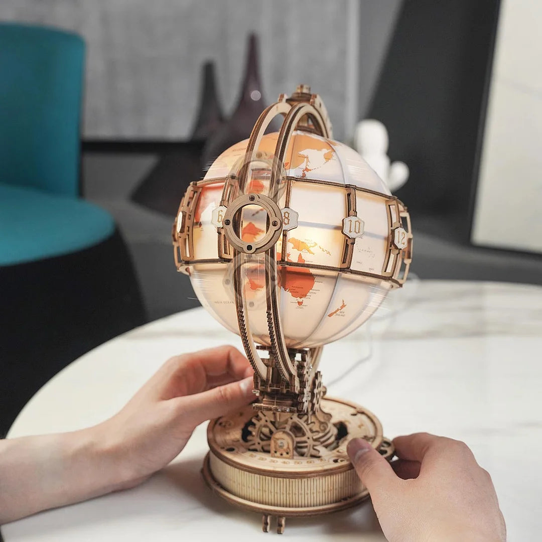 Robotime ROKR 3D Wooden Puzzle Luminous Globe