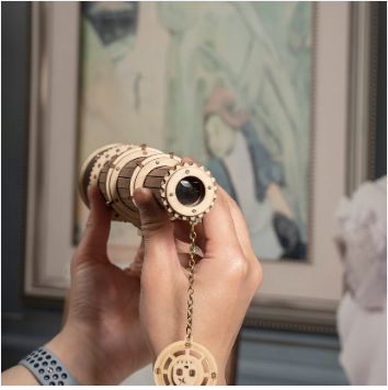 Robotime 3D DIY Wooden Puzzle Monocular Telescope