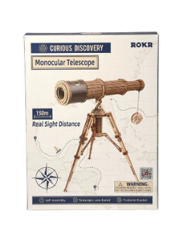 Robotime 3D DIY Wooden Puzzle Monocular Telescope