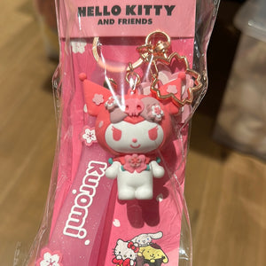 Hello Kitty - Keychain w/Hand Strap - Sakura Kuromi