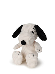 Snoopy Sitting Corduroy Cream( 19cm)